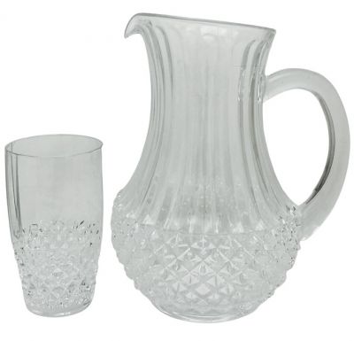 Cristal d’Arques Paris Chenonceaux Water Tumbler & Pitcher
