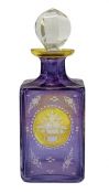 Czech Coloured Glass Perfume Bottle
