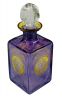 Czech Coloured Glass Perfume Bottle