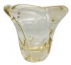 Daum Nancy Yellow Glass Vase, circa 1950-60