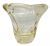 Daum Nancy Yellow Glass Vase, circa 1950-60