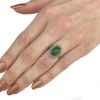 Edwardian Jade and Diamond Ring