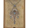 Edwardian Aquamarine Diamond and Pearl Platinum and 14kt Necklace