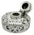 Edwardian Silver Overlay Inkwell
