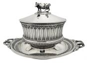 Elkington, Mason & Co. Silver Plate Butter Dish circa 1842-61