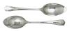 English Art Deco Sterling Silver Grapefruit Spoons, Set of 12, Dated 1938