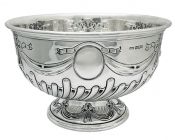 English Sterling Silver Pedestal Bowl / Trophy, Sheffield 1903