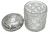 English Sterling Silver & Cut Glass Dresser Jar, Dated 1902