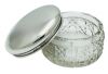 English Sterling Silver & Cut Glass Dresser Jar, Dated 1910
