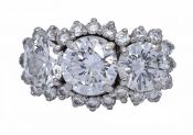 Estate 1.18ct Diamond Platinum Ring