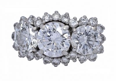 Estate 1.18ct Diamond Platinum Ring