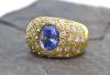 Estate 3.82ct Sapphire and Diamond 18kt Ring