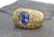 Estate 3.82ct Sapphire and Diamond 18kt Ring