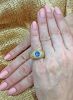 Estate 3.82ct Sapphire and Diamond 18kt Ring