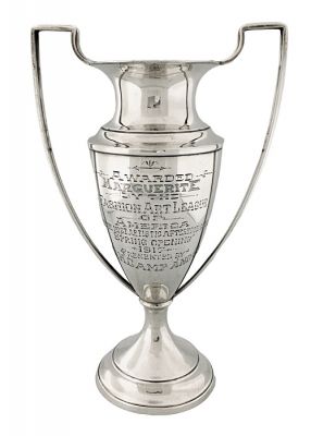 Fashion Art League of America Sterling Silver Trophy, Presented in 1917 by S.H. Camp & Co