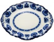 Flow Blue WH Grindley Baltic Pattern Platter