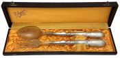 French Silver Plate S.F.A.M. Salad Servers