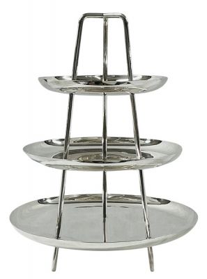 Gallia Christofle Three Tiered Ischia Fruit / Cake Stand