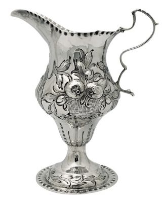 George III Sterling Silver Cream Jug, London 1782 Benjamin Mountigue