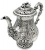 George IV Repousse Sterling Silver Coffee Pot London 1823