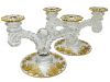 Gold Chantilly Cambridge Glass Co. Candelabra