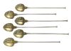 Gorham Sterling Silver Ice Tea Spoons / Straws, English Import Marks 1907