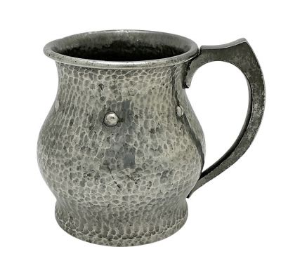 Hand Hammered Pewter Tankard, England 1920s