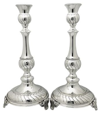 Hazorfim Sterling Silver Sabbath Sticks