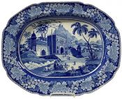 Herculaneum “Gate Of A Mosque Built By Hafiz Ramut At Pillibeat” Pattern Platter