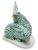 Herend Porcelain Fishnet Green Double Rabbit Figure