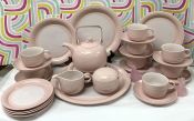 Hornsea Swan Lake Pink Dinner & Tea Set for 6 + Extras