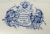 J. Clementson Blue & White Rustic Scenery Platter, English, circa 1840s
