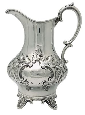James Aldridge Sterling Silver Cream Jug, London 1856