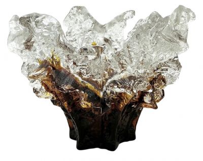 Kasvimaalla Vase, Designed by  Pertti Santalahti for Humppila Glass, Finland 