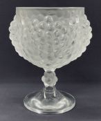 Lalique France Antilles Pedestal Bowl, Designed circa 1950