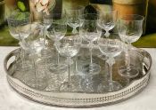 Lalique France Roxane Burgundy Wine Glasses