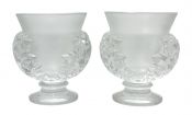 Lalique France Saint Cloud Vases