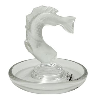 Lalique Goujon Koi Fish Ring Tray