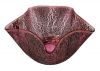 Loetz Rosa Silber Craquele Glass Bowl