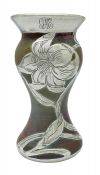 Loetz Silberiris Silver Overlay Vase
