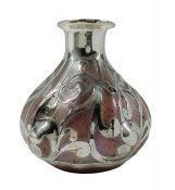 Loetz Silberiris Silver Overlay Vase