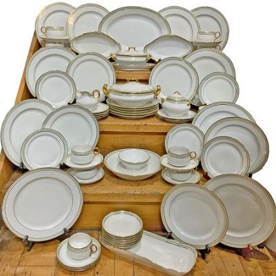 M. Redon Limoges Dinner Service For 10, circa 1920