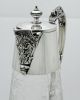 Mappin & Webb Cut Glass & Silver Plate Claret Jugs