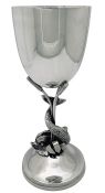 Mappin & Webb Figural Dolphin Goblet / Trophy, circa 1880