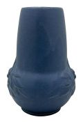 McCoy Leaves & Berries Vase in Matte Blue