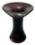 Mid-Century Modern Jack in the Pulpit Amethyst Glass Vase