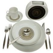 Mid-Century Modern Jean Luce Roulette Dinnerware Set