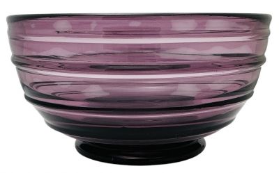 Mid-Century Modern Purple Art Glass Bowl