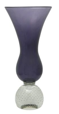 Mid Century Modern Swedish Purple Glass Vase 