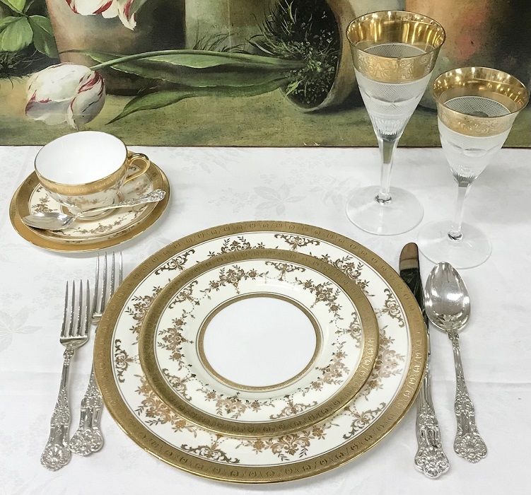 MINTON ミントン キュウカンバートレイ Archive Inspired Minton Riverton Dinner Service for 12, Pattern # K227 | Cynthia